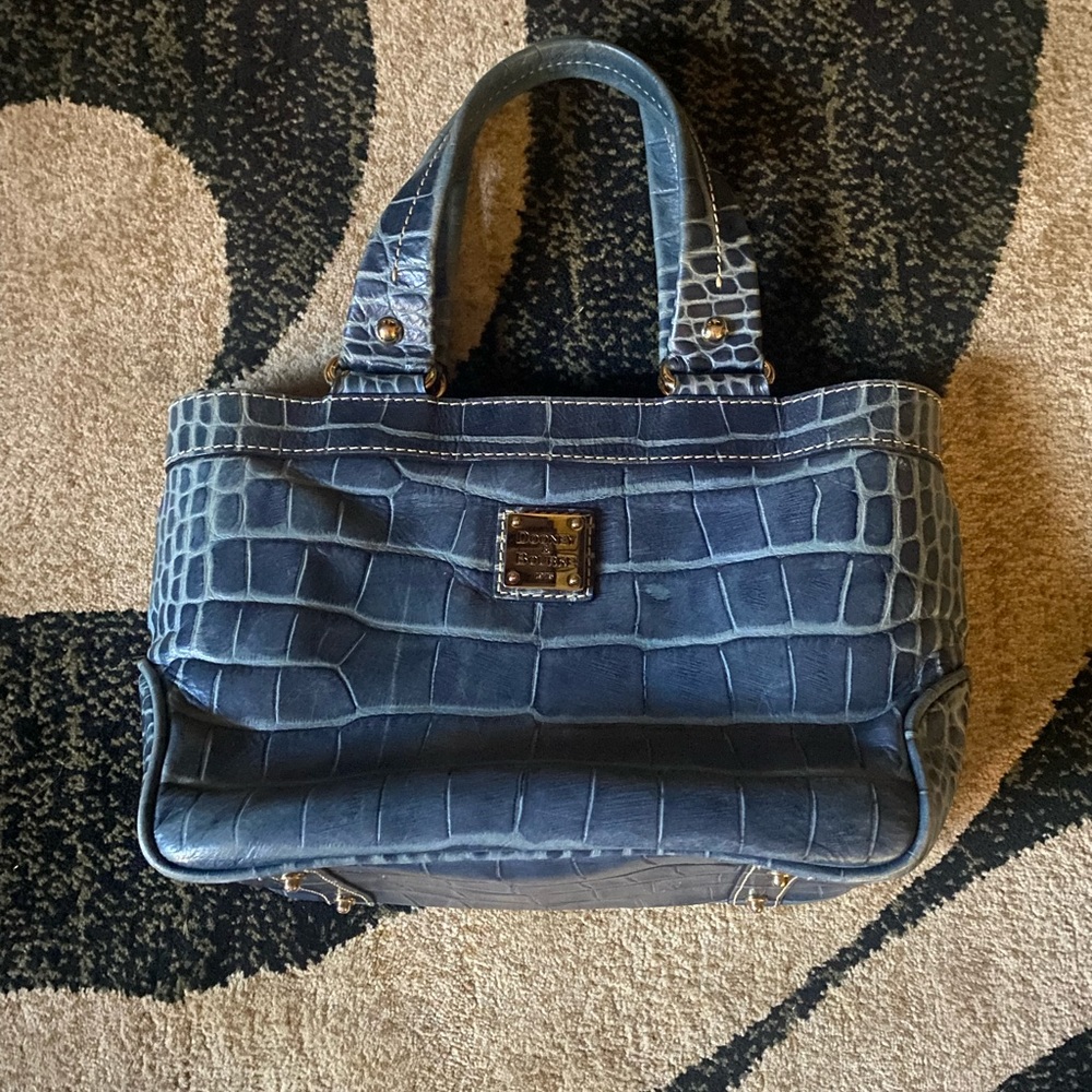 Dooney & Bourke croc embossed leather tote.